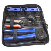 Flexgear Solar crimping tool set for 2.5, 4 & 6mm, with cutter and stripper - Rubicon Installer Portal